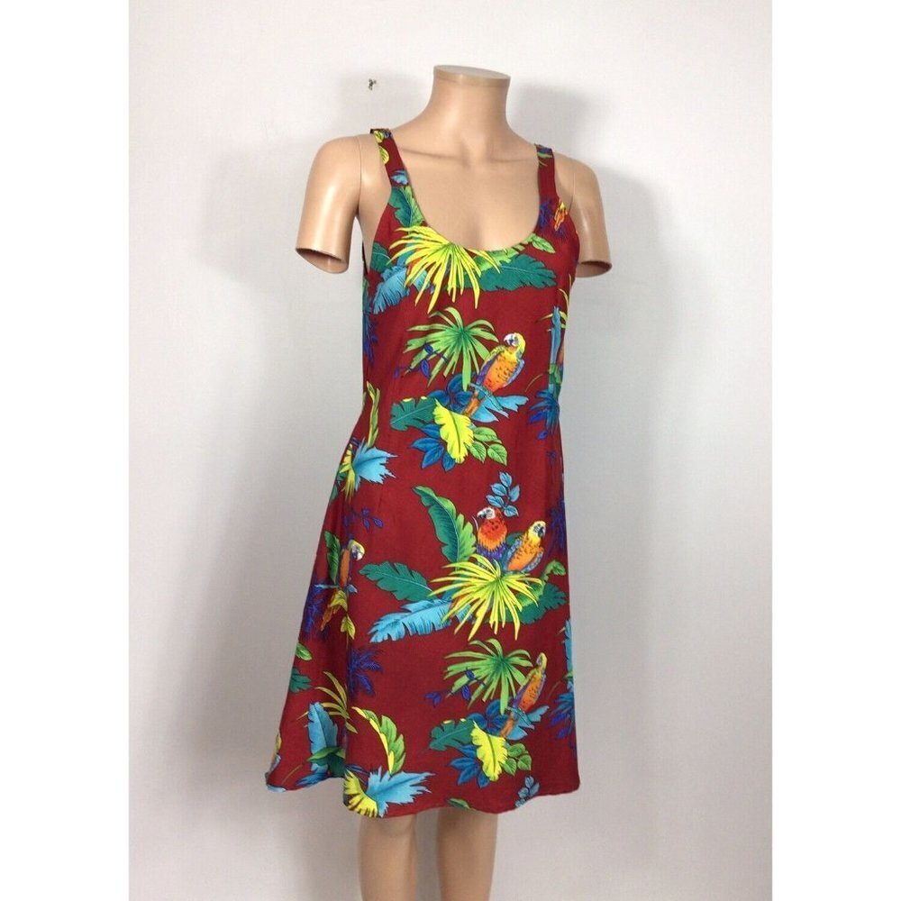 Barefoot Attitude Hawaiian Dress Womens Small